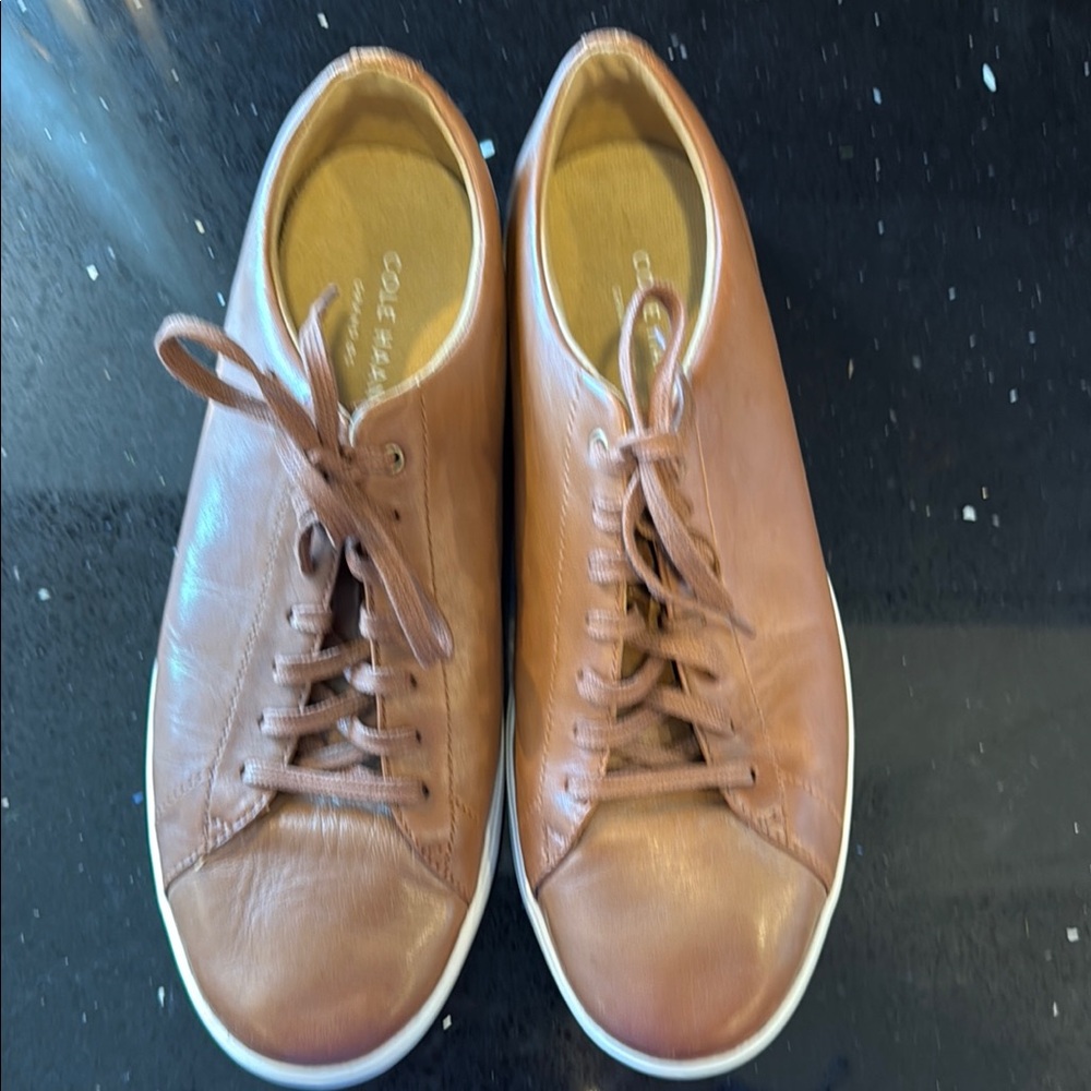 Cole Haan Men's Brown Leather Sneakers